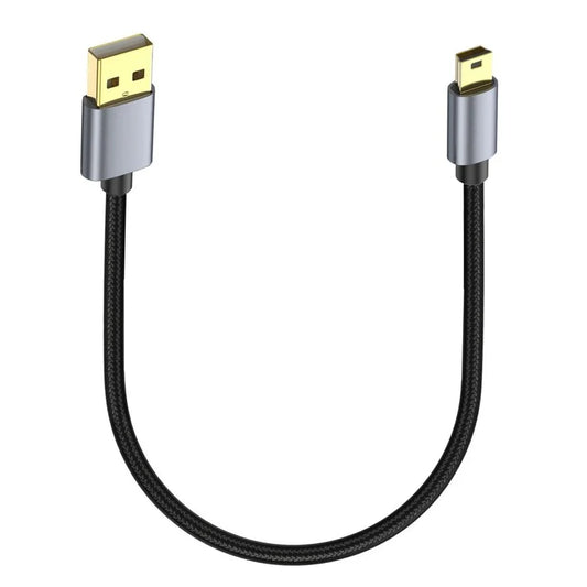 0.3m USB 2.0 to Mini B Male Charger Cord USB Mini to USB Charging Cable for PS3 Controller  /  MP3 Player  /  Camera