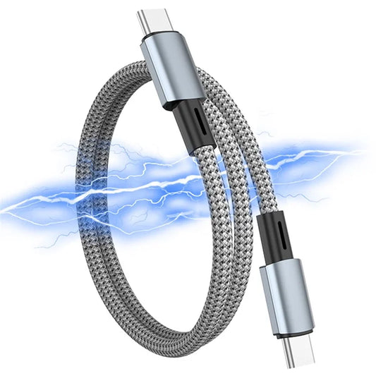 0.3m Type-C to Type-C Fast Charging Cable PD 100W Magnetic Storage Charging Cord