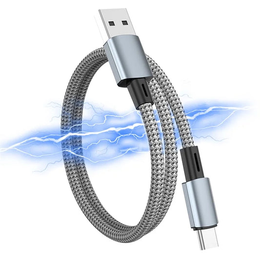 0.3m Magnetic Storage USB to Type-C 18W Fast Charging Cable 480Mbps Data Cord