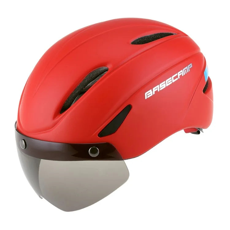 BACECAMP BC001 Cycling Safety Helmet with Integrated Goggles Motorcycle Helmet