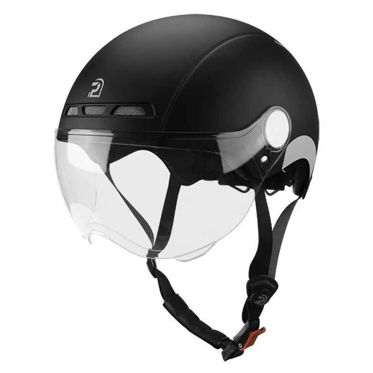 PEMILA V-08 T1 Bike Cycling Helmet Motorcycle Helmet with Clear Visor Panel, Size: L