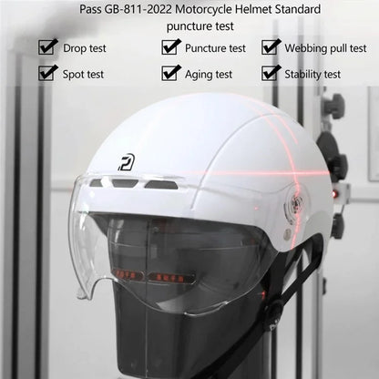 PEMILA V-08 T1 Bike Cycling Helmet Motorcycle Helmet with Clear Visor Panel, Size: L