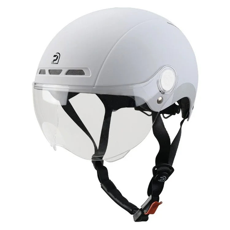 PEMILA V-08 T1 Bike Cycling Helmet Motorcycle Helmet with Clear Visor Panel, Size: L