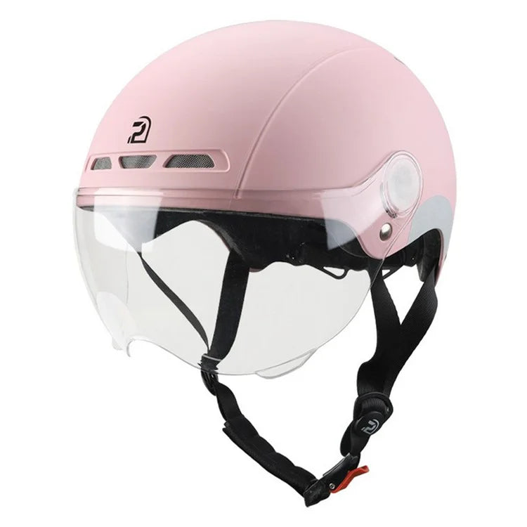 PEMILA V-08 T1 Bike Cycling Helmet Motorcycle Helmet with Clear Visor Panel, Size: L