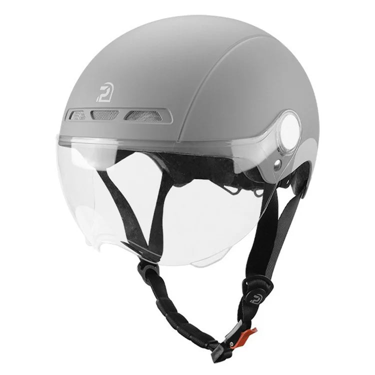 PEMILA V-08 T1 Bike Cycling Helmet Motorcycle Helmet with Clear Visor Panel, Size: L