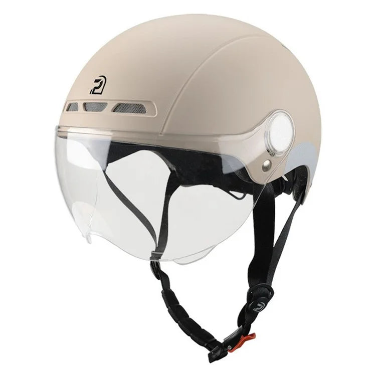 PEMILA V-08 T1 Bike Cycling Helmet Motorcycle Helmet with Clear Visor Panel, Size: L