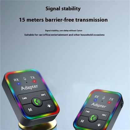 Q9 2-in-1 Bluetooth 5.3 Wireless Transmitter / Receiver MP3 Player Adapter Support TF Card Playback