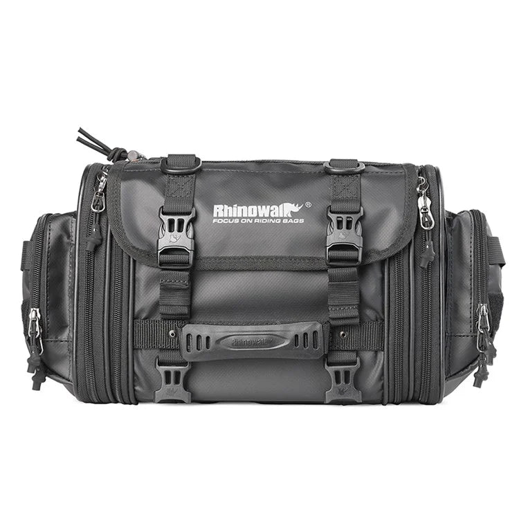 RHINOWALK MT4026 19L Expandable Motorcycle Rear Rack Storage Bag Motorbike Tail Pannier Pack