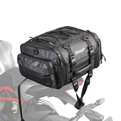 RHINOWALK MT4026 19L Expandable Motorcycle Rear Rack Storage Bag Motorbike Tail Pannier Pack