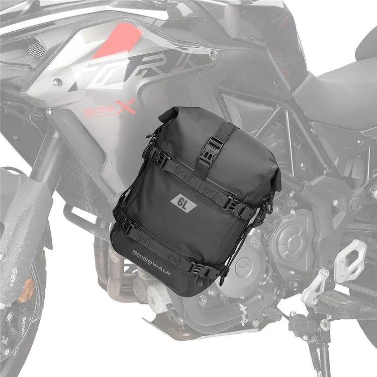 RHINOWALK MT2206 6L Waterproof Motorcycle Side Storage Bag Motorbike Side Bumper Bag