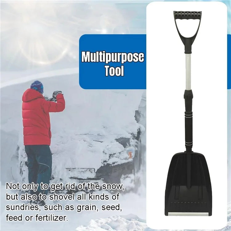 Extendable Detachable Car Snow Shovel Plastic + Aluminum Blade Winter Snow Ice Removal Tool