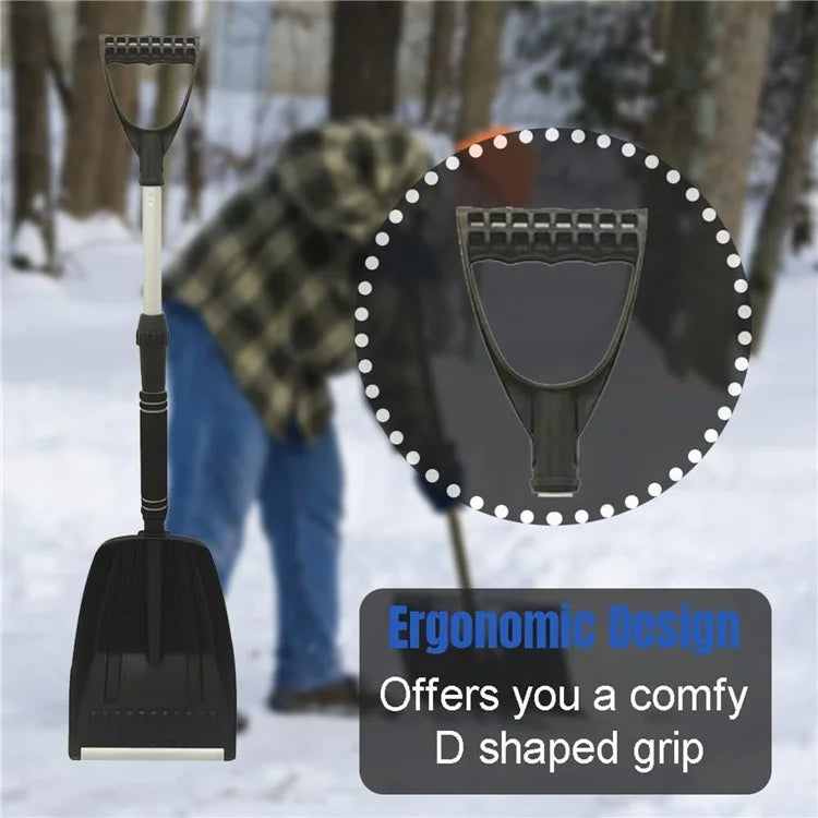 Extendable Detachable Car Snow Shovel Plastic + Aluminum Blade Winter Snow Ice Removal Tool