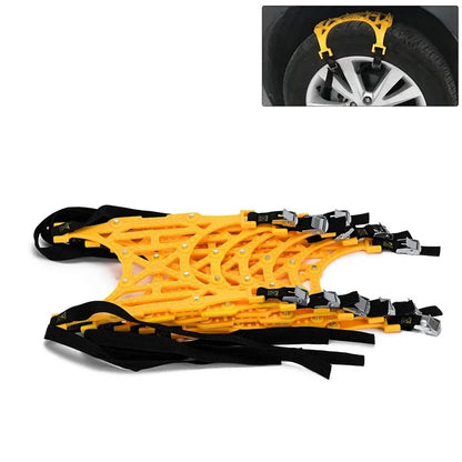 6Pcs Emergency Tire Snow Chain TPU Anti-Skid Strap Car Off-Road Safety Wheel Chain