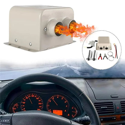 24V 800W Dual Hole Car Heater Window Defrosting Defogging Vehicle Interior PTC Heater