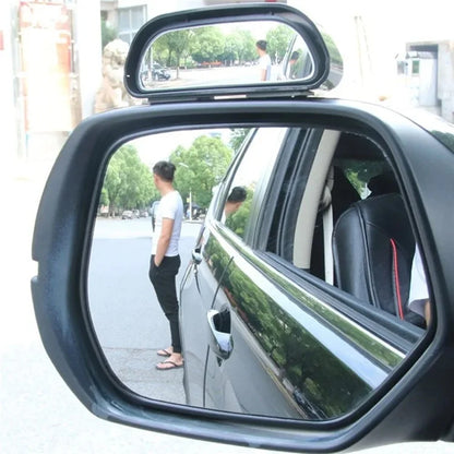 1Pc Car Blind Spot Auxiliary Rearview Mirror Angle Adjustable Curved Mirror