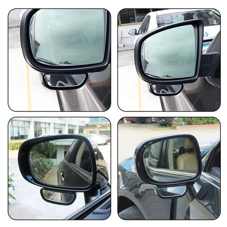 1Pc Car Blind Spot Auxiliary Rearview Mirror Angle Adjustable Curved Mirror