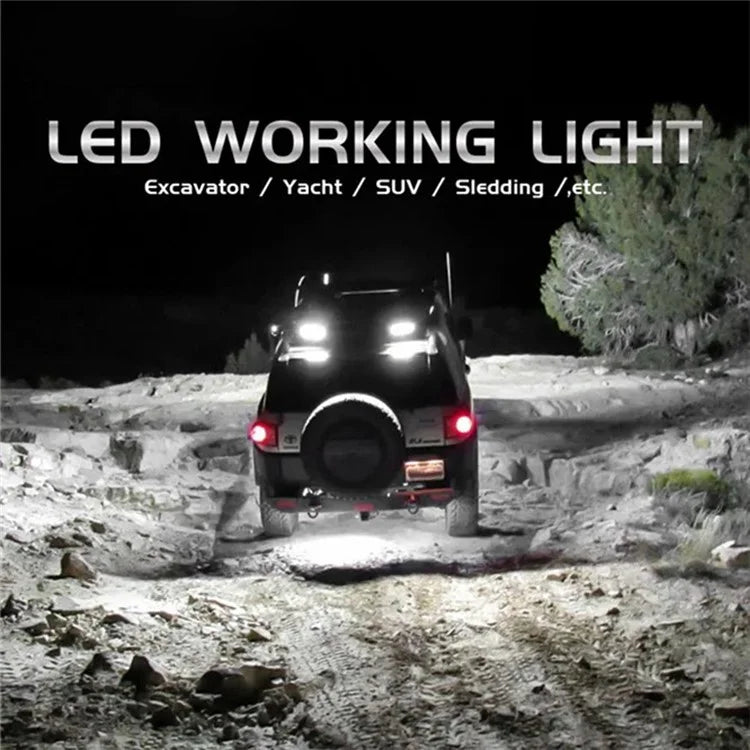 COB 9W Super Bright Car DRL Light SUV Excavator Working Light Daytime Running Lamp