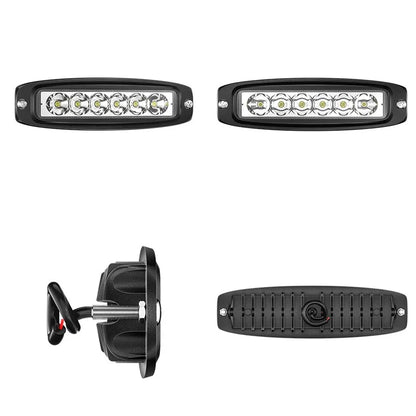 18W 16-LED Car Truck Off Road Embedded Bar Spotlight Waterproof Vehicle Driving Headlight