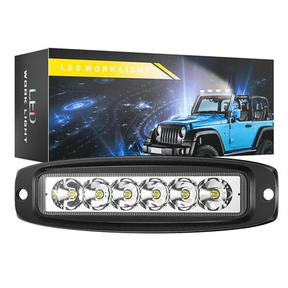 18W 16-LED Car Truck Off Road Embedded Bar Spotlight Waterproof Vehicle Driving Headlight