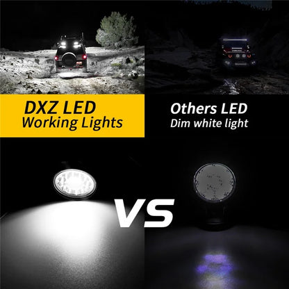 4-inch 33LED Car SUV Off-Road Round Spotlight Floodlight Working Lamp Vehicle Driving Headlight