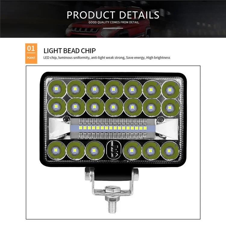 4-inch 36LED Car SUV Off-Road 108W Spotlight Floodlight Waterproof Vehicle Driving Headlight