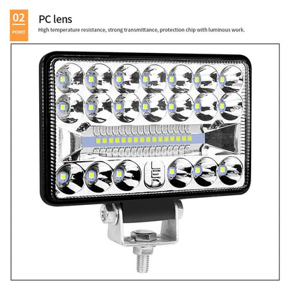 4-inch 36LED Car SUV Off-Road 108W Spotlight Floodlight Waterproof Vehicle Driving Headlight