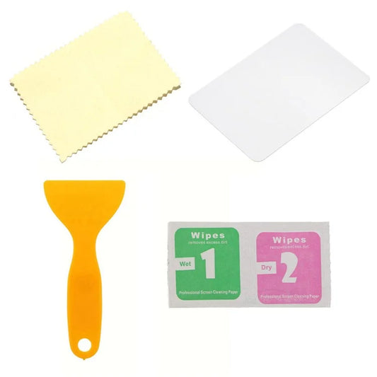 Car Rearview Mirror Waterproof Anti-Fog Film Install Tools Set Wipes Cleaning Cloth Scraper Spray Bottle Kit