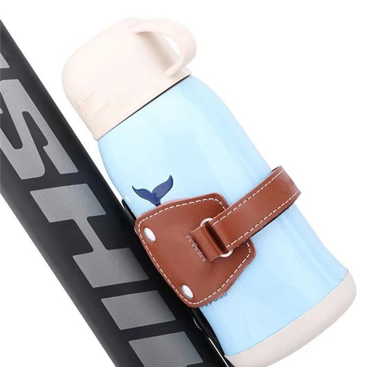 ODI Genuine Cow Leather Bottle Cage Bike Mount Water Bottle Holder, with Screw