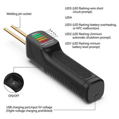 PWG-1 Rechargeable Cordless Plastic Welding Gun Car Bumper Repair Welding Tool