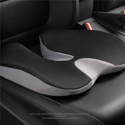 Car Seat Cushion Mesh Cloth+Memory Foam Breathable Fatigue Relief Seat Cushionish Green