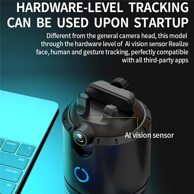 P7 AI Gesture Recognition Dual-Axis Tracking Gimbal Camera for Cell Phones, Tablets