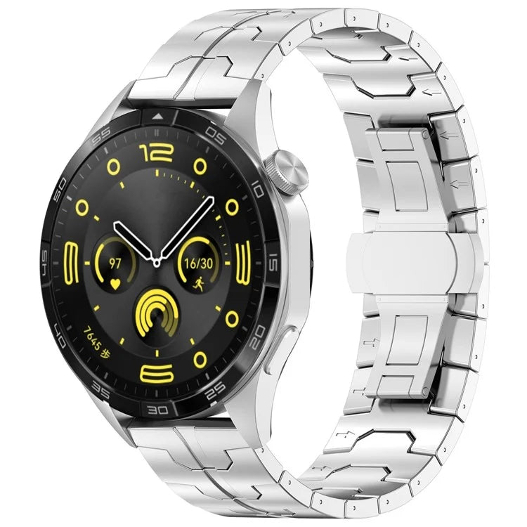 For Huawei Watch GT 2 / 3 / 4 46mm / Samsung Watch Strap Universal Titanium Alloy Wrist Band 22mm