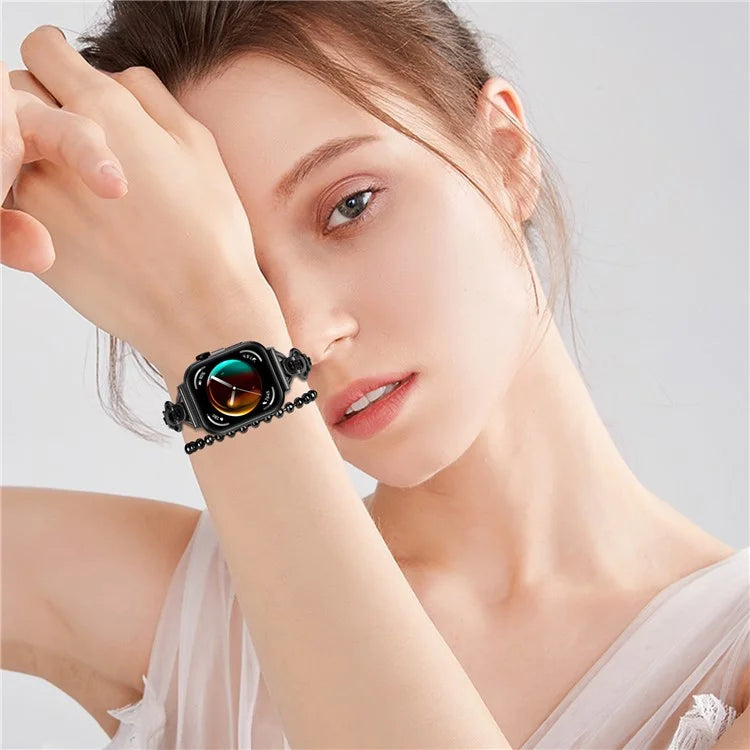 For Huawei Watch Fit 3 Metal Wrist Band Electroplating Watch Strap