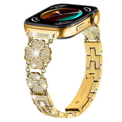 For Huawei Watch Fit 3 Band Smart Watch Metal Wrist Strap with Rhinestone