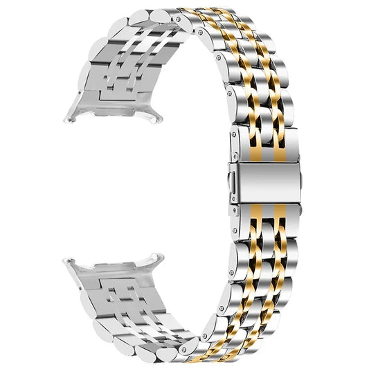 For Samsung Galaxy Watch Ultra 47mm Slim Metal Band Stainless Steel 7-Bead Chain Watch Strap