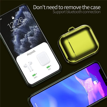 For Apple AirPods Pro 2 Charging Case Cover with Strap, Bluetooth Headset Soft TPU Case