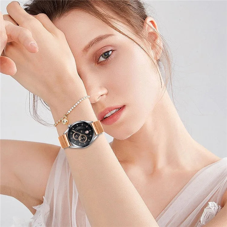 For Huawei Watch 4 / Watch 4 Pro Watch Bracelet Line Splicing Butterfly Buckle Watch Strap