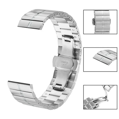 For Huawei Watch GT 2 Pro Metal Strap Butterfly Buckle Quick Release Watch Band, Silver