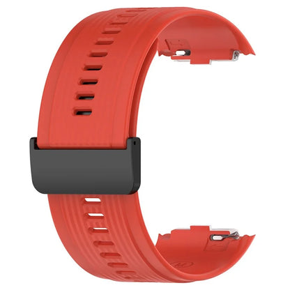 For Huawei Watch D Adjustable Silicone+Metal Watch Strap Flexible Wrist Band with Buckle