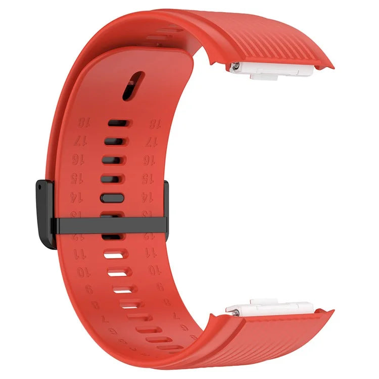 For Huawei Watch D Adjustable Silicone+Metal Watch Strap Flexible Wrist Band with Buckle