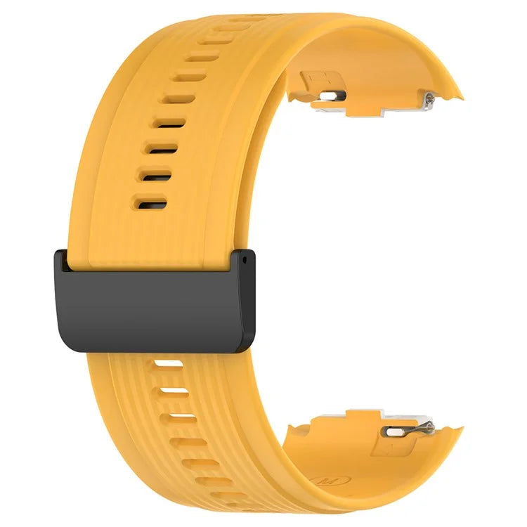 For Huawei Watch D Adjustable Silicone+Metal Watch Strap Flexible Wrist Band with Buckle