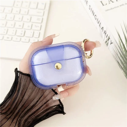 For Apple AirPods Pro Charging Case Cover Bluetooth Headset Case with Ring Buckle