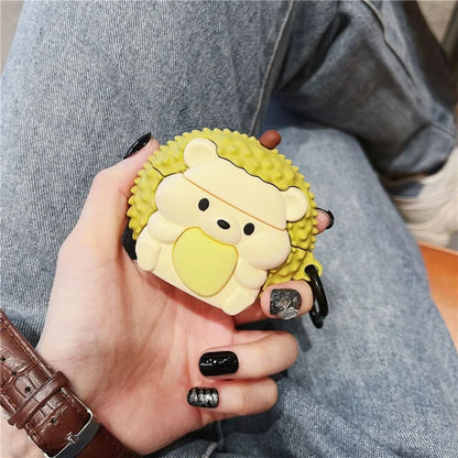 For AirPods Pro 2 / AirPods Pro Cartoon Durian Shape Silicone Case Headset Protection Cover