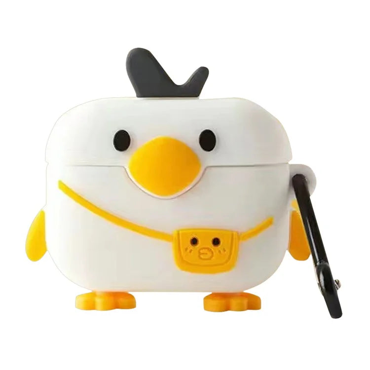 For Apple AirPods with Wireless Charging Case (2019) / AirPods with Charging Case (2019) / (2016) Cute Cartoon Silicone Cover