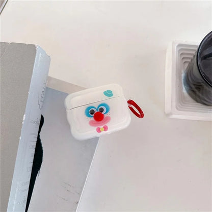 For Apple AirPods Pro 2 / AirPods Pro Protective Cover Colorful Clown TPU Case with Ring Buckle