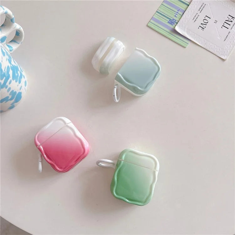 For Apple AirPods with Wireless Charging Case (2019) / AirPods with Charging Case (2019) / (2016) IMD Earphone TPU Case with Buckle