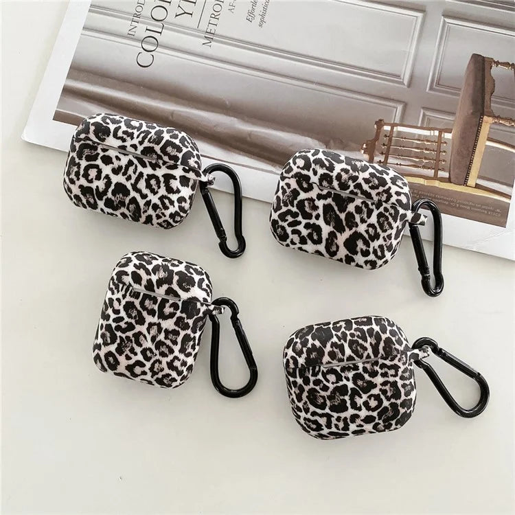 For Apple AirPods Pro Protective Case Leopard Print Pattern Headset Silicone Cover