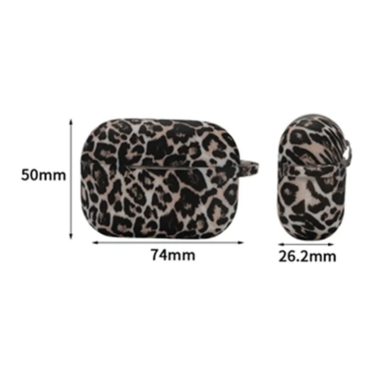 For Apple AirPods Pro Protective Case Leopard Print Pattern Headset Silicone Cover