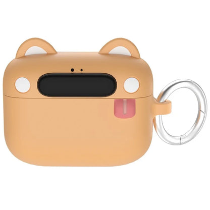 For Apple AirPods Pro 2 / AirPods Pro Bluetooth Earphones Cartoon Animal Liquid Silicone Case with Hanging Buckle