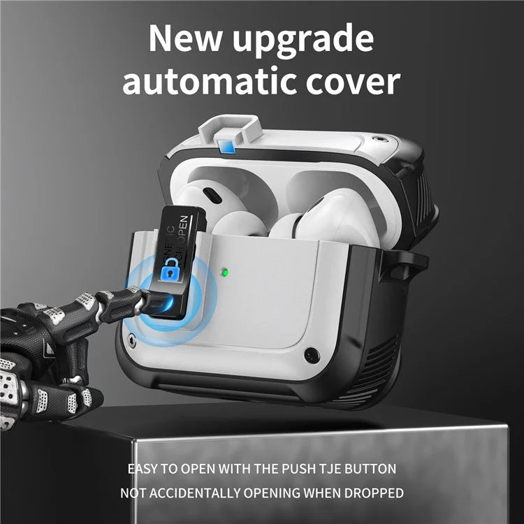 For Apple AirPods Pro 2 / AirPods Pro Case Compatible with MagSafe TPU+PC Automatic Open Earphone Cover